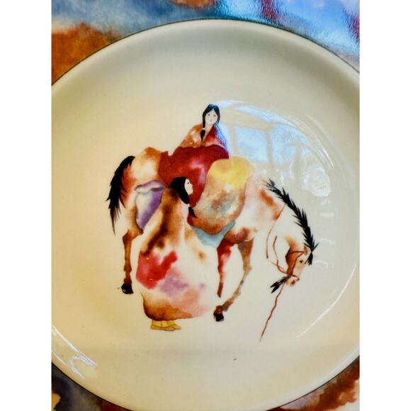 Meiwa Table Art "Lonely Journey" Salad Plate | 1997 | 8 Inches‎ - Picture 2 of 3